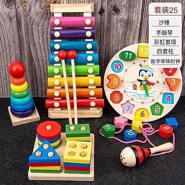 family village: Деревянные игрушки — 1