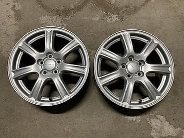 Диски: Литые Диски R 16 Subaru, Пара, отверстий - 5, Б/у — 1