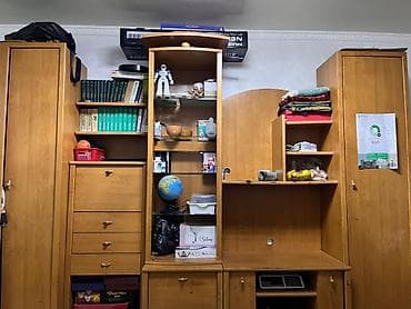 Стенка-шкаф, Тип стенки-шкафа: Модульная, Для зала, Особенности: С отделением под телевизор — 1