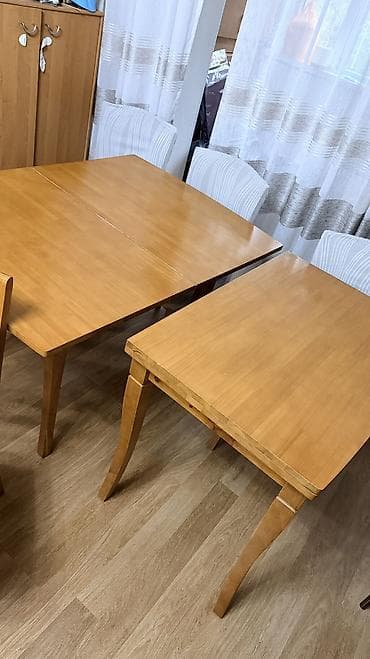 кухонные стул: Стол трансформер из массива дерева размер 90*120 см в раскладном виде! — 5