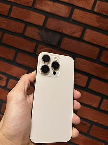 IPhone 16 Pro, Б/у, 128 ГБ, Desert Titanium, Коробка, 88 %