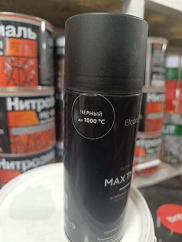 Термостойкая эмаль-спрей Elcon MAX THERM, черная (до 1000 °C) -