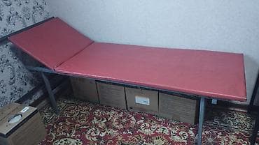 лампы авто: Кушетка/массажный стол с подголовником - Каркас: металлический — 2