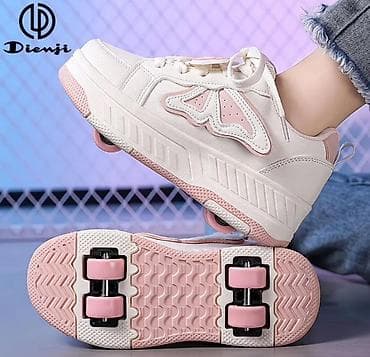 Спорт и хобби: Кроссовки-ролики Dienji 2в1 новые кроссовки-ролики для детей - 2500 — 2