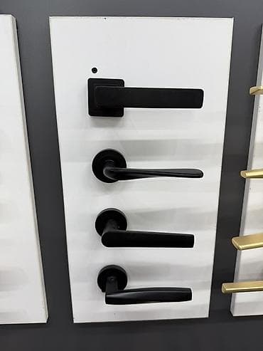 Дверная ручка, Для межкомнатных дверей, Металлические, Без установки