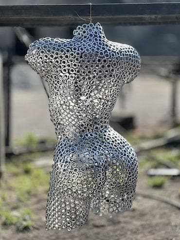 пленка для кузова: Металлическая скульптура «Торс» - Материал: сталь (собран из — 2