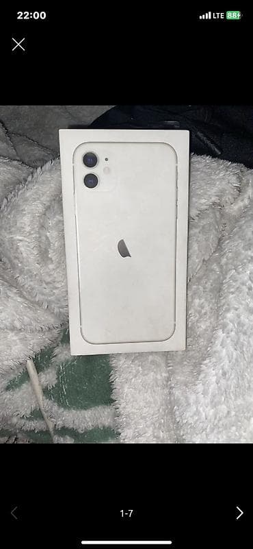 16 iphone: IPhone 11, Б/у, 128 ГБ, Белый, Чехол, 74 % — 4