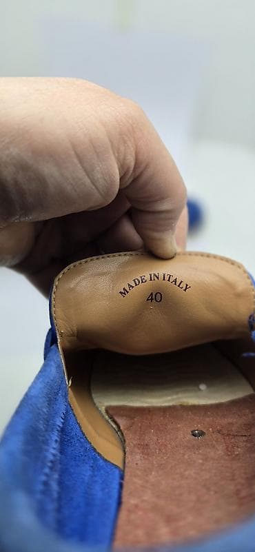 лора пиана: Лоферы, 40.5, Loro Piana, Б/у, цвет - Синий, Самовывоз — 3