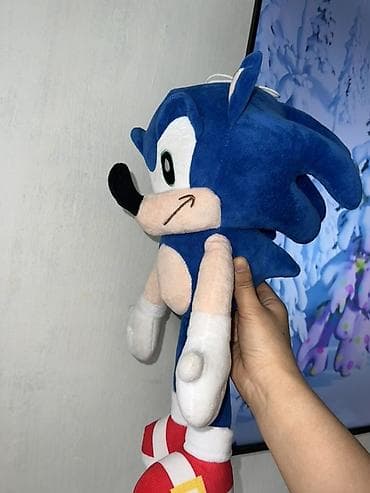 Букеты из игрушек: Мягкая игрушка «Соник ёжик» (Sonic the Hedgehog) в отличном состоянии — 2