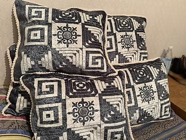 синтепух: Декоративные подушки, комплект - Количество: 6шт. - Форма — 3