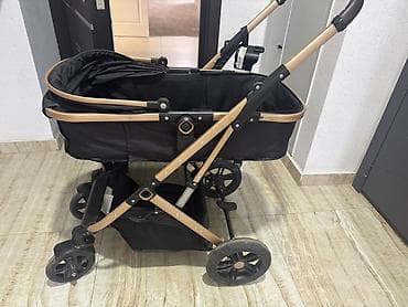 детскую коляску для двоих: Детская коляска 2-в-1 (люлька/прогулочный блок) в черном цвете с — 1