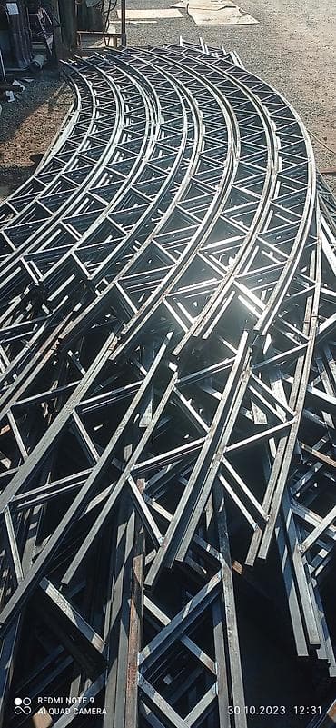 изготовление навесов: Металлические фермы для навеса Фермы Арки Навесы Производство — 7