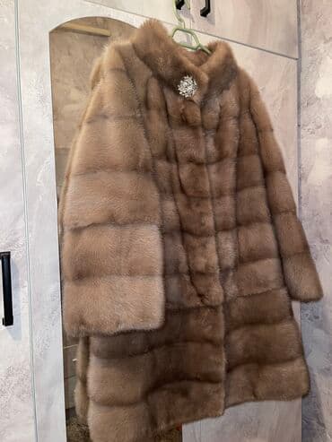 Шуба, Норка, По колено, Трансформер, XL at lalafo.kg Шуба, Норка, По колено, Трансформер, XL