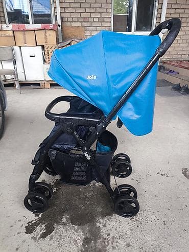 Коляска, Joie, цвет - Голубой, Б/у