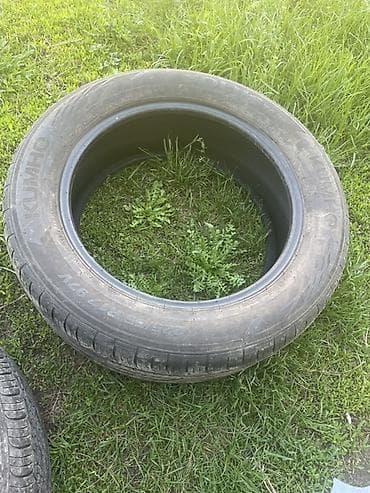 Шины 225 / 55 / R 17, Лето, Б/у, Комплект, Легковые, Корея, Kumho