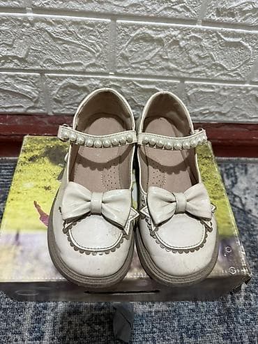 dunk low: Детские туфли для девочки (2 пары) 1) Кремово‑белые туфли с бантом - — 1