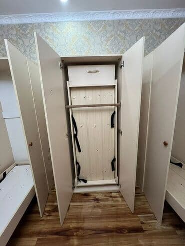 двухъярусная кровать трансформер: Кровать трансформер, Кровать-шкаф, Односпальный, С ящиком для хранения — 1