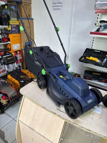 газонокосилка электрическая ручная: Газонокосилка, Новый, Электрическая, 1400 Вт, 2-х тактный двигатель, Самовывоз, Бесплатная доставка, Платная доставка — 3