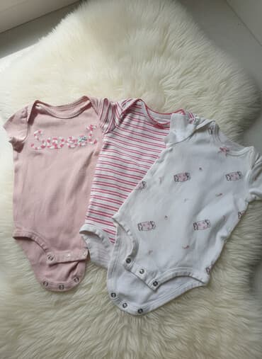 вещи для новорожденного: Боди, цвет - Розовый, Б/у — 1