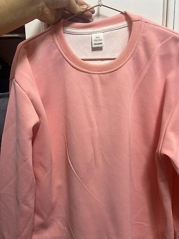 Носки и белье: Мужская толстовка, 3XL, Новый, цвет - Розовый — 1