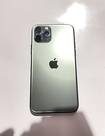 iphone xs max бу: IPhone 11 Pro, Б/у, 64 ГБ, Matte Midnight Green, Защитное стекло, Чехол, Кабель, 73 % — 1