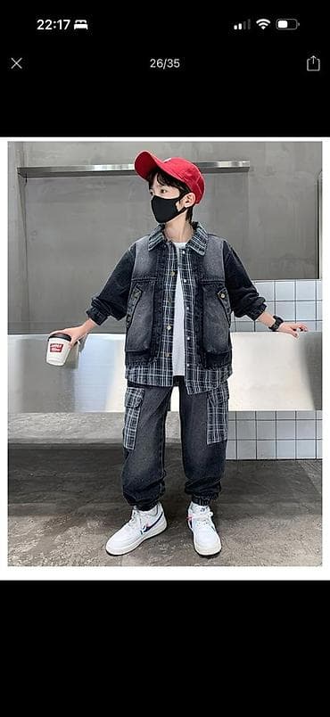 фирмы джинсовой одежды: Комплект, цвет - Голубой — 4