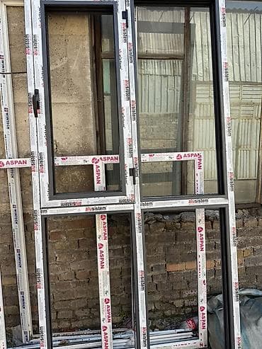 резка наклейки: Пластиковые окна и двери из профиля Alusistem (маркировка — 1