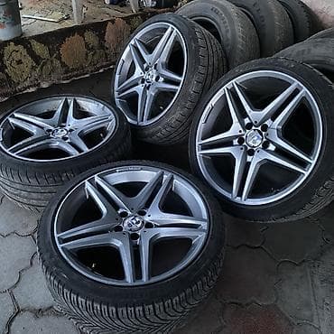 9 5j: Колеса в сборе 255 / 35 / R 19, Лето, Б/у, Комплект, Легковые, Литые, отверстий - 5 — 1