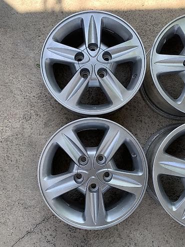 6: Литые Диски R 15 Toyota, Комплект, отверстий - 5, Б/у — 3