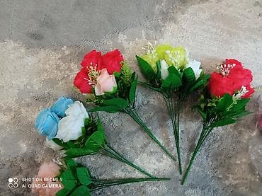 deco mesh: Искусственные букетики роз - Тип: декоративные искусственные цветы — 6