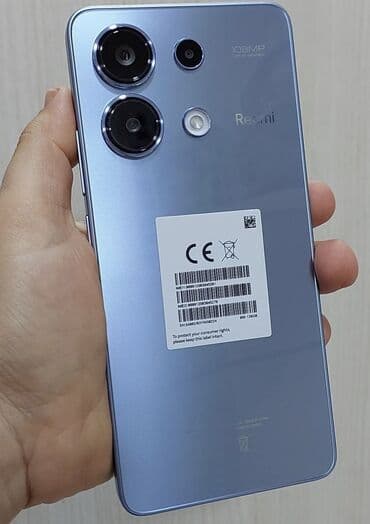 телефон redmi 13c: Redmi, Redmi Note 13, 128 ГБ, түсү - Көк, 2 SIM — 1