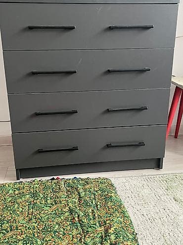 шкаф камод: Шифоньер, Прямой, цвет - Серый — 5