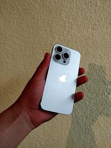 aphone 14: IPhone 15 Pro, 128 ГБ, Белый, Зарядное устройство, Защитное стекло, Чехол, 85 % — 1
