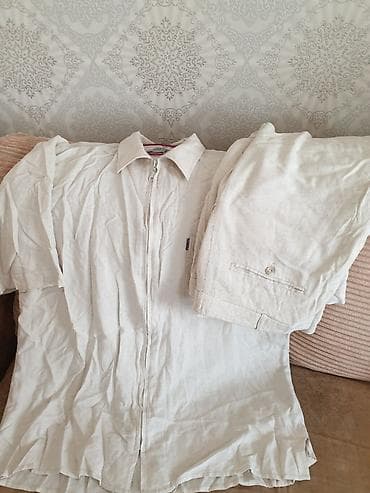 из льна: Костюм лён, один раз одели,разм 50- 54 — 1