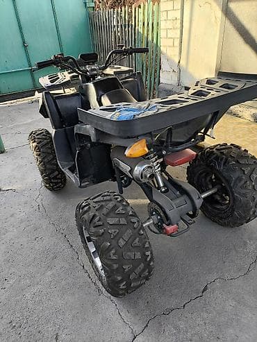 Мототехника: Квадроцикл ATV, черный - Полноценный взрослый размер, широкая колея и — 2
