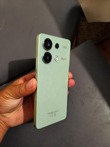 телефон redmi note 7: Смартфон Redmi Note 13, цвет зелёный. Установлена система Xiaomi — 2