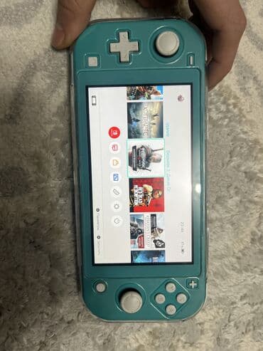 Sony PlayStation: Продаю прошитую с картой памяти 256гб Nintendo Switch Lite, бирюзовый — 1