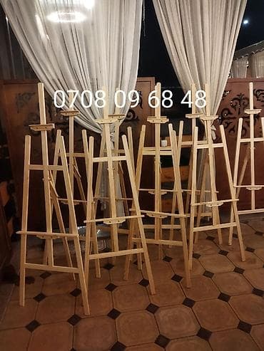 Канцтовары: Мольберт 
Мольберты
всех размеров!!!
90см 
125см
150см
175-180см — 3