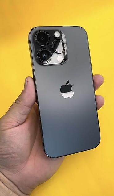 IPhone 14 Pro, Б/у, 256 ГБ, Space Gray, Зарядное устройство, Чехол, 88 %