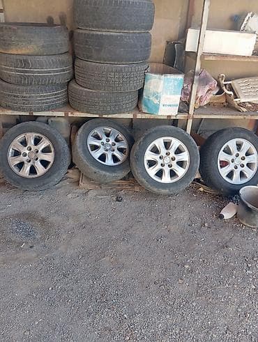 Литые Диски R 15 Toyota, Комплект, отверстий - 5, Б/у
