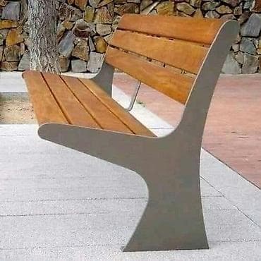 max safe: Скамейка Металл, Со спинкой, Без крыши — 2