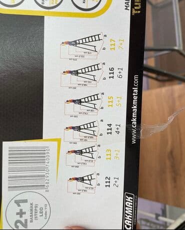 подьемный стол: Стремянки Стремянки лестница Серия Leo Производства: Турция 🇹🇷 — 5