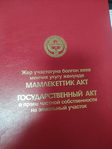 Жер тилкелери: 150 соток, Айыл чарба үчүн, Кызыл китеп — 1