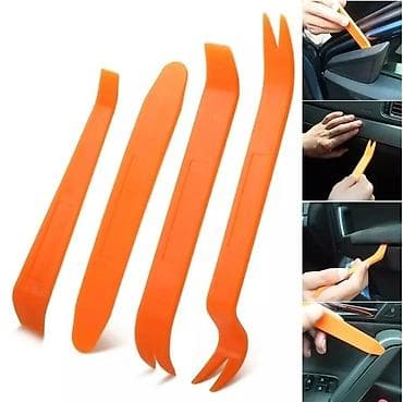 инструмент для кузовных работ: Набор пластиковых съемников для авто (4 предмета). Цена: 300 сом — 7