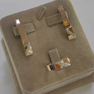 эксклюзивные свадебные пригласительные: Набор украшений, Проба 925, Женские, Новый — 2