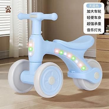 толокар ходунки: Детский беговел-каталка с подсветкой и музыкой - Четырёхколёсная — 4