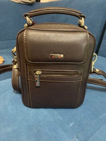 Мужская сумка через плечо BUTUN - Материал: натуральная кожа