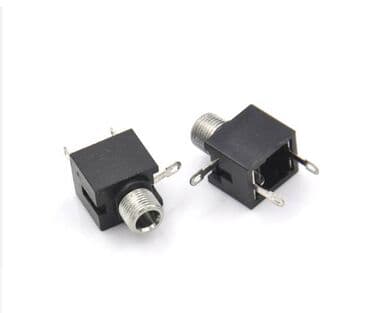 128 флешка: Гнездовой стерео audio разъем с гайкой для аудио-монтажа печатной — 2