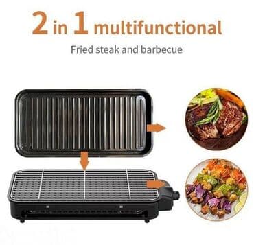 электро грильница: Электрогриль с алюминиевым корпусом и антипригарным материалом из ПТФЭ — 1