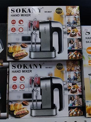 Ручной миксер SOKANY SK‑6627 - Мощность: 800 Вт - Регулировка